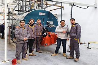 泰国化工厂WNS15-1.25-Q燃气蒸汽锅炉