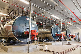 某上海能源科技公司沙特阿拉伯三台WNS5-1.25-YQ燃气蒸汽锅炉